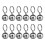 60Pièces Chat Métal Argentées - Bijoux Collier 2
