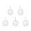 5Pièces Sac De Rangement PVC Transparent Pour Porte-Clés 4