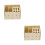 2Pièces Support Bois Ciseaux Rangement Salon Couleur Assortie 5