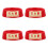 4Pièces Base Fixation Extincteur Rouge Ps Durable Usage Intérieur 7