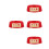 4Pièces Base Fixation Extincteur Rouge Ps Durable Usage Intérieur 5