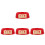 4Pièces Base Fixation Extincteur Rouge Ps Durable Usage Intérieur 8
