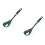2Pièces À Pâtes Silicone Vert, Design Ergonomique Sécurisé 6