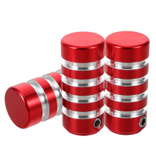 12Pièces Cache Levier Rouge Aluminium Confort Durable