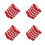 12Pièces Cache Levier Rouge Aluminium Confort Durable 2