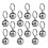 60Pièces Chat Métal Argentées - Bijoux Collier 3