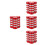 12Pièces Cache Levier Rouge Aluminium Confort Durable 3