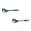 2Pièces À Pâtes Silicone Vert, Design Ergonomique Sécurisé 4