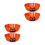 4Pièces Bols Orange Halloween Pour Festives 3