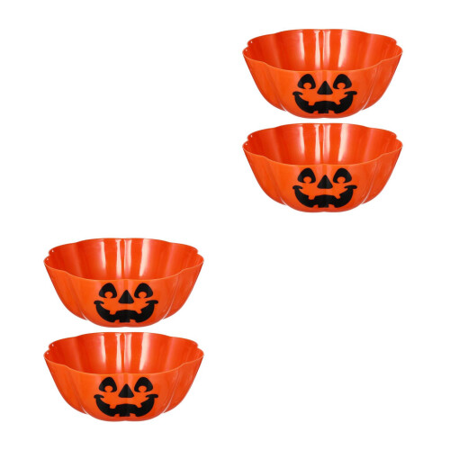 4Pièces Bols Orange Halloween Pour Festives 2