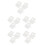 15Pièces Kit Bops Transparent Pour DIY Broches Ornements 4