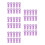 50Pièces Embouts Silicone Chat Violet Protège Outils Pédicure 8