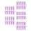 50Pièces Embouts Silicone Chat Violet Protège Outils Pédicure 4