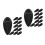24Pièces Kit Interne Cadre Nylon, Bouchons De Routage Noir 5
