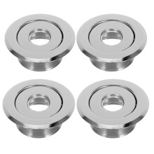 4Pièces Couvre-Tête De Gicleur Métalliques Argentés Pour Maison 24Mm