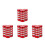 12Pièces Cache Levier Rouge Aluminium Confort Durable 4