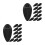 24Pièces Kit Interne Cadre Nylon, Bouchons De Routage Noir 7