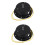 2Pièces Robuste En Fer Noir Pour Boule Disco Rotation Fluide 7