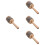 4Pièces Cabasa Enfants Bois Acier Jouet Percussion Compact Et 7