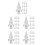 100Pièces Accessoires PVC Pour De Portail Décoration 4