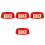 4Pièces Base Fixation Extincteur Rouge Ps Durable Usage Intérieur 9