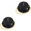 2Pièces Robuste En Fer Noir Pour Boule Disco Rotation Fluide 5