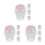 12Pièces Rouleaux Quartz Rose Pour Flacons 16Mm 6