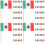 400Pièces Piques Fruit Drapeaux Nationaux Multicolores Pour 7