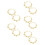 5Paires Métal Danseuse Orientale Accessoires Pour 8