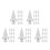 100Pièces Accessoires PVC Pour De Portail Décoration 5