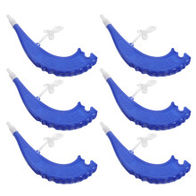 6Pcs Portable Plastic Shofar Horns Loud Noise Makers for Soccer Games