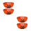 4Pièces Bols Orange Halloween Pour Festives 5