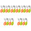 10Ensembles Couverts Bébé Acier Inoxydable Silicone Coloré Maison 5