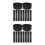 22Pièces Brassards Funérailles Élastiques Polyester Noir Confortables 8