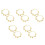 5Paires Métal Danseuse Orientale Accessoires Pour 5