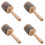 4Pièces Cabasa Enfants Bois Acier Jouet Percussion Compact Et 6