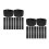 22Pièces Brassards Funérailles Élastiques Polyester Noir Confortables 4
