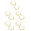 5Paires Métal Danseuse Orientale Accessoires Pour 7