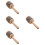 4Pièces Cabasa Enfants Bois Acier Jouet Percussion Compact Et 8