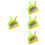 4Sets Small Dustpan and Brush Set PP Multi-Color for Keyboard and Desk 7