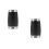 2Pcs Durable Black Clarinet Two Section Tuning Tube Musical Tool 9