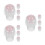 12Pièces Rouleaux Quartz Rose Pour Flacons 16Mm 8