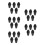 25Pcs Black Rubber Arrow Tips Replacement Soft Safety Archery Supplies 3