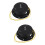 2Pièces Robuste En Fer Noir Pour Boule Disco Rotation Fluide 9