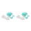 2Pièces Mixeur Bébé En PP Vert Confortable Usage Polyvalent 4