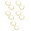 5Paires Métal Danseuse Orientale Accessoires Pour 4