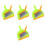 4Sets Small Dustpan and Brush Set PP Multi-Color for Keyboard and Desk 4