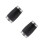 2Pcs Durable Black Clarinet Two Section Tuning Tube Musical Tool 8