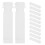 36Pcs White Vertical Blind Replacement Stems PVC Repair Kit for Blinds 1