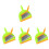 4Sets Small Dustpan and Brush Set PP Multi-Color for Keyboard and Desk 3